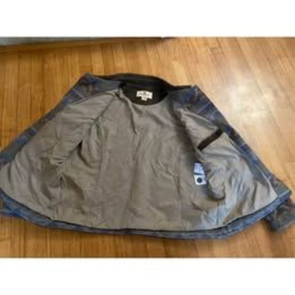 Vtg Woolrich Barn Coat Aztec Navajo Pattern Wool Jacket Womens XL Leather Collar - Picture 5 of 7